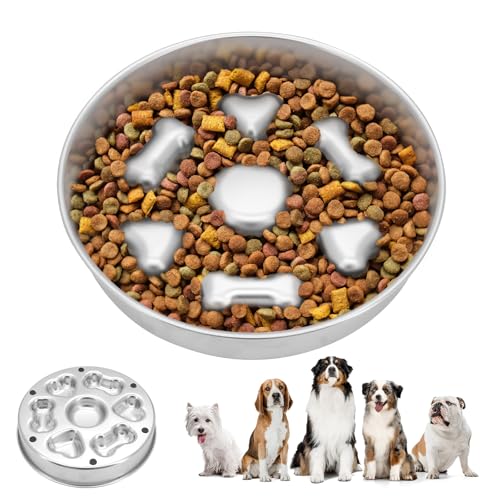 CheurYae Edelstahl Slow Feeder Hundenapf, Anti Schling Napf Hund,Anti Schling Napf Hund mit Anti-Rutsch Silikon Leckmatte,Hundenapf Langsame Hund Futternapf Katzennapf CheurYae Edelstahl Slow Feeder Hundenapf, Anti Schling Napf Hund,Anti Schling Napf Hund mit Anti-Rutsch Silikon Leckmatte,Hundenapf Langsame Hund Futternapf Katzennapf von CheurYae