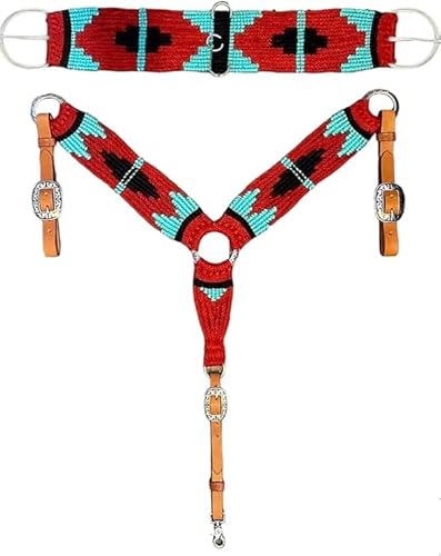 Cheval's International MBG-05 Brusthalsbänder und Cinch-Kombination: hochwertige Reitausrüstung und stilvolles Halsbandzubehör (MBG-05, Cinchgröße 61 x 10,2 cm) von Cheval's International