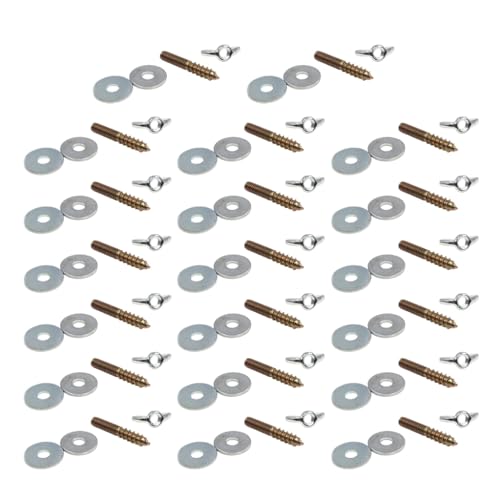 Chevnzev Vogelstehende Barschschraubzubehör Birdcage Barsch Schraubenschrauben Waschanlage Set Birdcage Ständer Astszubehör 20packs Chevnzev Vogelstehende Barschschraubzubehör Birdcage Barsch Schraubenschrauben Waschanlage Set Birdcage Ständer Astszubehör 20packs von Chevnzev