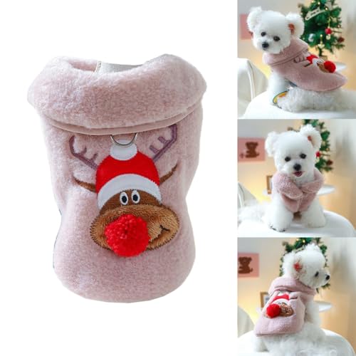 Chevnzev Hunde Flanell Weihnachtsweste Rentierpullover Party Kleidung Katzen Cosplay Kostüm Neujahr Anzug Zubehör Chevnzev Hunde Flanell Weihnachtsweste Rentierpullover Party Kleidung Katzen Cosplay Kostüm Neujahr Anzug Zubehör von Chevnzev