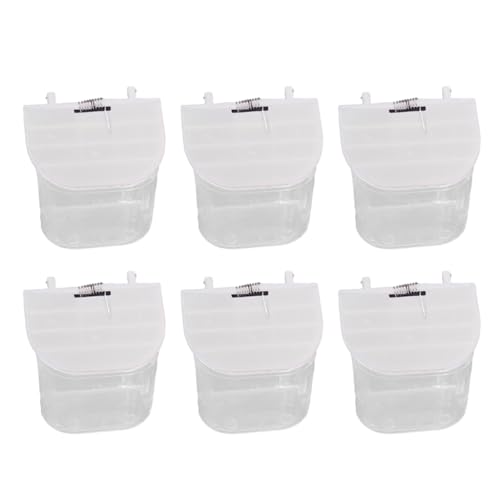 Papageien Feeder Cup Vogel Futterspender Antispill Vogel Futter Schüssel Samen Behälter Vogelkäfigzubehör 6pcs Papageien Feeder Cup Vogel Futterspender Antispill Vogel Futter Schüssel Samen Behälter Vogelkäfigzubehör 6pcs von Chevnzev