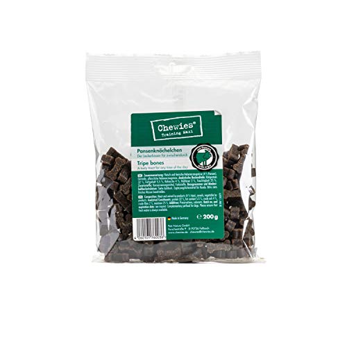 Chewies Hundeleckerli Pansen MAXI Knöchelchen - 4 x 200 g - Trainingsleckerli für Hunde - Fleisch Softies ohne Zucker - Hundesnacks mit hohem Fleischanteil (800 g) von Chewies