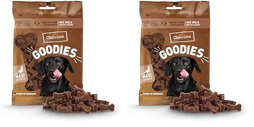 Chewies Hundeleckerli Training Maxi Wild Knöchelchen - 200 g - Hundesnacks zuckerfrei & mit hohem Fleischanteil - ideal als Trainings-Leckerli für Ihren Hund (Packung mit 2) von Chewies