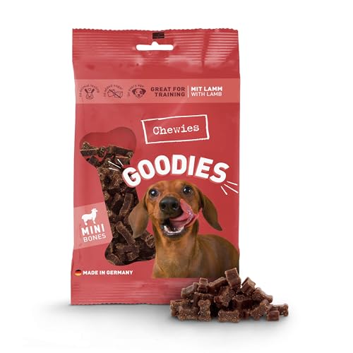 Chewies Hundeleckerli Training Mini Lamm Knöchelchen - 125 g - Hundesnacks zuckerfrei & mit hohem Fleischanteil - ideal als Trainings-Leckerli für Ihren Hund von Chewies