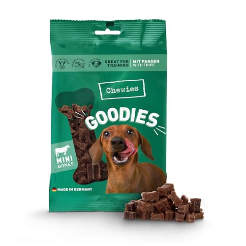 Chewies Hundeleckerli Training Mini Pansen Knöchelchen - 125 g - Hundesnacks zuckerfrei & mit hohem Fleischanteil - ideal als Trainings-Leckerli für Ihren Hund Chewies Hundeleckerli Training Mini Pansen Knöchelchen - 125 g - Hundesnacks zuckerfrei & mit hohem Fleischanteil - ideal als Trainings-Leckerli für Ihren Hund von Chewies