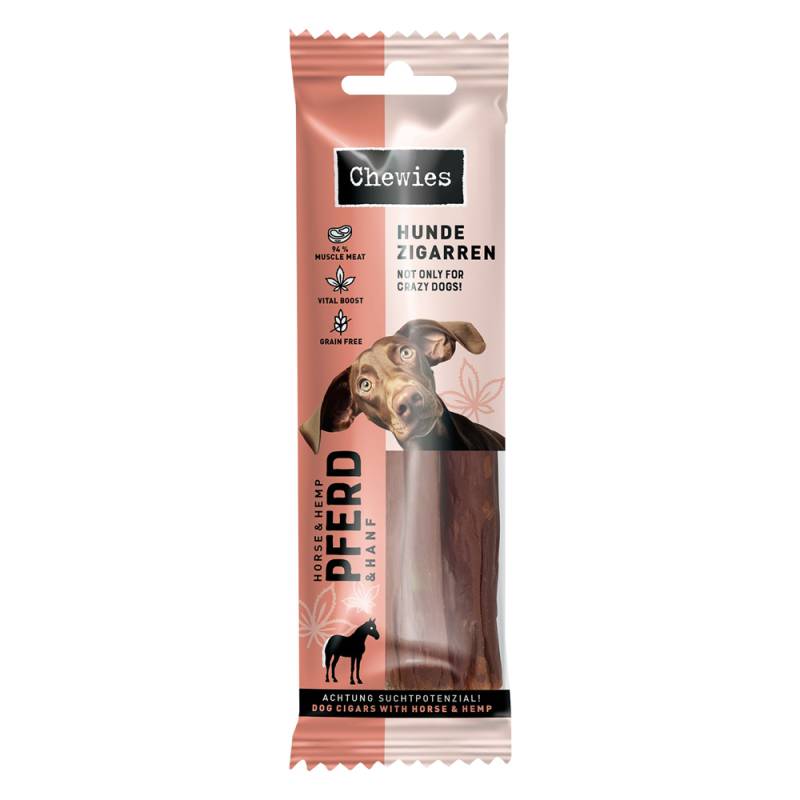 Chewies Hundezigarren - Sparpaket: Pferd & Hanf 2 x 75 g von Chewies