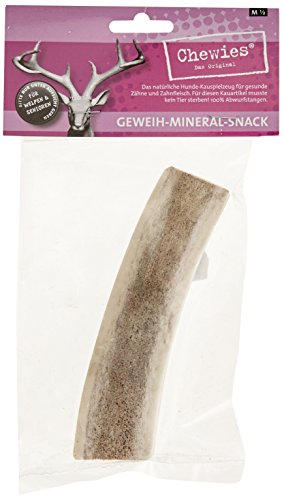 Chewies Kaugeweih für Hunde - halbe Stange - Abwurfstange vom Rothirsch - Hirschgeweih - natürlich unf mineralstoffreich, Größe M Chewies Kaugeweih für Hunde - halbe Stange - Abwurfstange vom Rothirsch - Hirschgeweih - natürlich unf mineralstoffreich, Größe M von Chewies