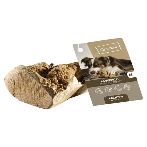 Chewies Kauwurzel für Hunde - Kauspielzeug aus Baumheide Wurzel - splitterfrei und 100% natürlich - für lang anhaltenden Kauspaß - Größe M von Chewies