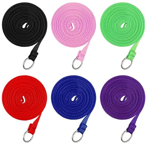 6-teiliges Hundetrainingsleinen-Set, 1,8 m lange Nylon-Leinen, mit Schnellentriegelung, Kontrollseil in 6 Farben von Chewtoyo
