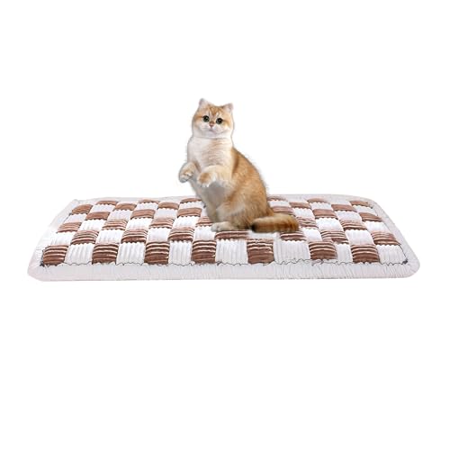 Checker Sofabezug für Haustiere, gesteppte Couchmatte mit Plüschpolsterung, rutschfeste Unterseite, Möbelschutz für Hunde und Katzen, 71,1 x 150,9 cm von Chewtoyo