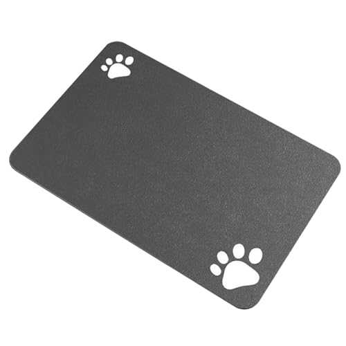 Chewtoyo Große wasserabsorbierende Katzenfuttermatte, rutschfeste Haustiermatte für Hunde und Katzen, waschbar und wiederverwendbar, 30,5 x 50,8 cm von Chewtoyo