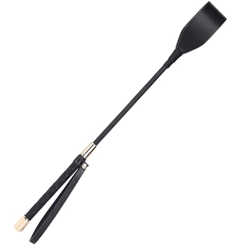 Chewtoyo Reitgerte aus PU-Leder, schwarz, mit Handgelenkschlaufe, professionelle Trainingspeitsche für Reiter Chewtoyo Reitgerte aus PU-Leder, schwarz, mit Handgelenkschlaufe, professionelle Trainingspeitsche für Reiter von Chewtoyo
