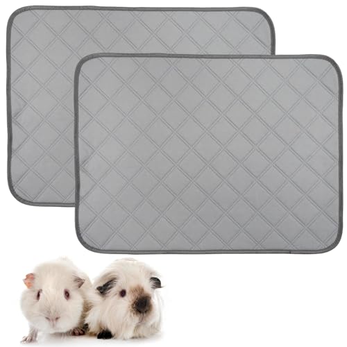 Chewtoyo Wiederverwendbare Kleintier-Urinierpads für Meerschweinchen und Hamster, saugfähige Käfigeinlagen, 2 Stück Chewtoyo Wiederverwendbare Kleintier-Urinierpads für Meerschweinchen und Hamster, saugfähige Käfigeinlagen, 2 Stück von Chewtoyo