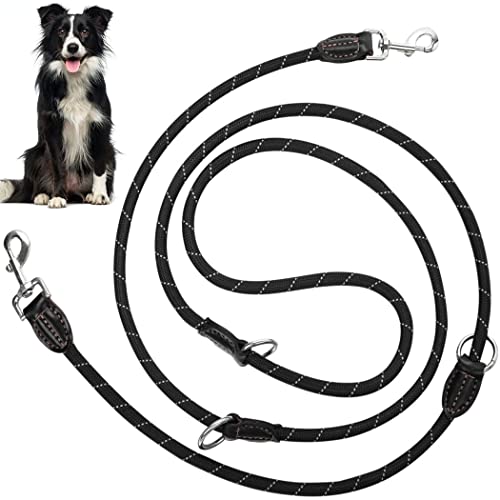 Jogging-Leine, verstellbare Schulter-Hundeleine mit 3 Verstellringen und 2 Karabinern, 1,3 cm x 3 mm, doppeltes reflektierendes Nylon, für mittelgroße und große Hunde Jogging-Leine, verstellbare Schulter-Hundeleine mit 3 Verstellringen und 2 Karabinern, 1,3 cm x 3 mm, doppeltes reflektierendes Nylon, für mittelgroße und große Hunde von Chewtoyo