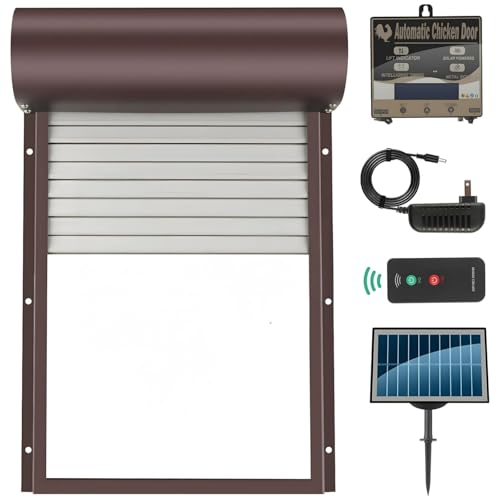 Solarbetriebene automatische Geflügelstalltür mit Fernbedienung, Timer-Funktion, Lichtsensor-Technologie von Chewtoyo