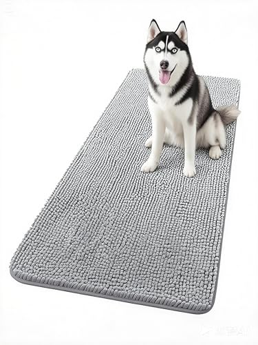 ChgLiPets Hundematte, Plüsch-Oberfläche, maschinenwaschbar, für drinnen und draußen, 99 x 50,8 cm (mittel) von ChgLiPets