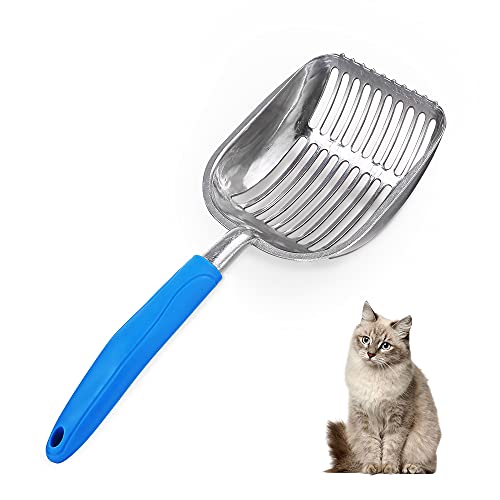 Chi-buy The Latest Update Katzenstreuschaufel mit Metalllaschen/runden Zähnen, tiefes Schaufelsieb, Katzenstreuschaufel, langlebige Haustier-Kittystreuschaufel aus Aluminium Chi-buy The Latest Update Katzenstreuschaufel mit Metalllaschen/runden Zähnen, tiefes Schaufelsieb, Katzenstreuschaufel, langlebige Haustier-Kittystreuschaufel aus Aluminium von Chi-buy