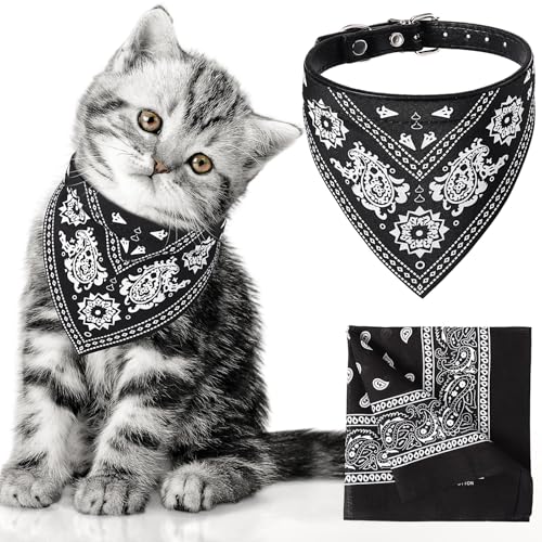Chicingyou Hundehalstuch, Halsband & Damen und Herren, Marsch-Stirnband-Set, Hundehalstücher für kleine Hunde, Mädchen, Jungen, Welpen, Katzen, verstellbares Cowboy-Halsband mit von Chicingyou