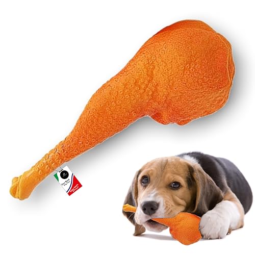 Quietschendes Hundespielzeug mit Huhnbein, interaktives Spielen, Verwendung zum Kauen, Linderung bei Angst und Langeweile, für kleine, mittelgroße und große Hunde, ideal als Geschenk Quietschendes Hundespielzeug mit Huhnbein, interaktives Spielen, Verwendung zum Kauen, Linderung bei Angst und Langeweile, für kleine, mittelgroße und große Hunde, ideal als Geschenk von Chickpatti