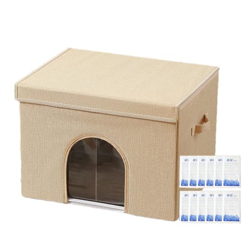 Faltbares Katzenhaus | Kleiner Hundeheim mit 12 Kühlakkus | Langlebig & tragbar | Ideal für drinnen & draußen | Haustiere von Chienc