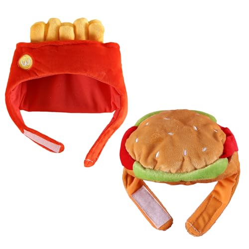Halloween Hund Cosplay Hut - Lustiges Hamburger Kostüm für Haustiere | Hund, Welpen, Kätzchen & Haustier Foto Requisite von Chienc