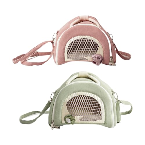 Hamster Reisetasche - Schultergurt Haustiertasche | Tragbare Outgoing Tasche für Hamster, Hasen & Vögel Hamster Reisetasche - Schultergurt Haustiertasche | Tragbare Outgoing Tasche für Hamster, Hasen & Vögel von Chienc