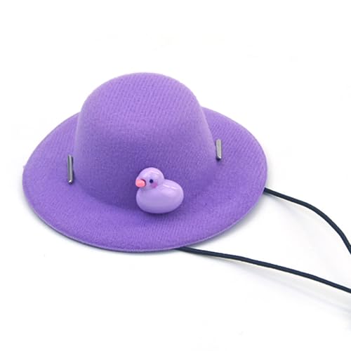 Haustierkostüm mit niedlichem Entenhut, verstellbarer Haustierhut für Katzen und kleine Hunde, gemütliches und lustiges Accessoire für den täglichen Gebrauch und Fotoshootings, Violett Haustierkostüm mit niedlichem Entenhut, verstellbarer Haustierhut für Katzen und kleine Hunde, gemütliches und lustiges Accessoire für den täglichen Gebrauch und Fotoshootings, Violett von Chienc