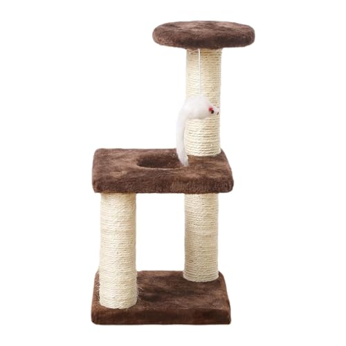 Kleiner Kratzbaum | Mehrschichtiger Kletterturm für Kätzchen & Katzen mit Ruheplattform | Stabiler quadratischer Sockel, ideal für Lounge & Spielen | Haustiermöbel, Indoor-Aktivitätszentrum Kleiner Kratzbaum | Mehrschichtiger Kletterturm für Kätzchen & Katzen mit Ruheplattform | Stabiler quadratischer Sockel, ideal für Lounge & Spielen | Haustiermöbel, Indoor-Aktivitätszentrum von Chienc