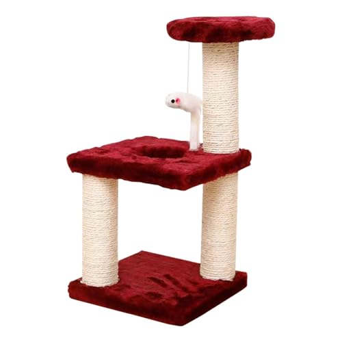 Kleiner Kratzbaum | Mehrschichtiger Kletterturm für Kätzchen & Katzen mit Ruheplattform | Stabiler quadratischer Sockel, ideal für Lounge & Spielen | Haustiermöbel, Indoor-Aktivitätszentrum Kleiner Kratzbaum | Mehrschichtiger Kletterturm für Kätzchen & Katzen mit Ruheplattform | Stabiler quadratischer Sockel, ideal für Lounge & Spielen | Haustiermöbel, Indoor-Aktivitätszentrum von Chienc