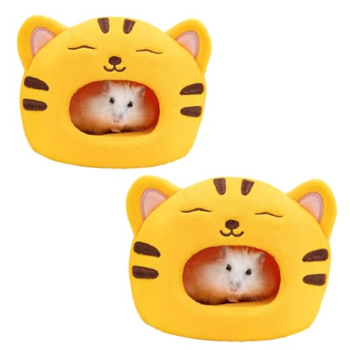 Meerschweinchen-Hausbett, Tigerform, niedlich, gemütlich, robust und waschbar, Mini-Bett für Zuckergleiter, Zwerghamster, Chinchillas und mehr, Hamsterversteck und Meerschweinchenbett Meerschweinchen-Hausbett, Tigerform, niedlich, gemütlich, robust und waschbar, Mini-Bett für Zuckergleiter, Zwerghamster, Chinchillas und mehr, Hamsterversteck und Meerschweinchenbett von Chienc