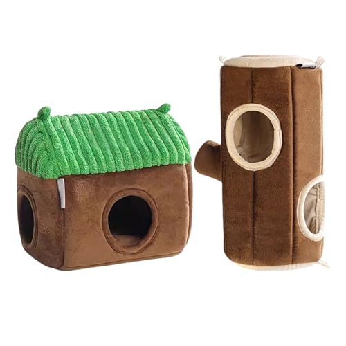 Meerschweinchen Tunnel Haus - Doppelseitig Samt Bett | Warmer Fleece-Schlauch für Hamster, Mäuse & Papageien Meerschweinchen Tunnel Haus - Doppelseitig Samt Bett | Warmer Fleece-Schlauch für Hamster, Mäuse & Papageien von Chienc