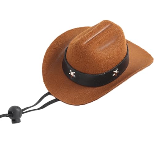 Mini-Cowboy-Katzenhut, Haustierzubehör, fünfzackiger Stern-Dekoration, modischer Western-Stil für Katzen und kleine Hunde Mini-Cowboy-Katzenhut, Haustierzubehör, fünfzackiger Stern-Dekoration, modischer Western-Stil für Katzen und kleine Hunde von Chienc