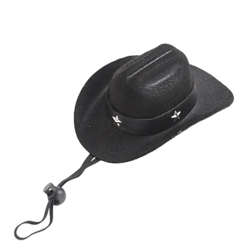 Mini-Cowboy-Katzenhut, Haustierzubehör, fünfzackiger Stern-Dekoration, modischer Western-Stil für Katzen und kleine Hunde Mini-Cowboy-Katzenhut, Haustierzubehör, fünfzackiger Stern-Dekoration, modischer Western-Stil für Katzen und kleine Hunde von Chienc