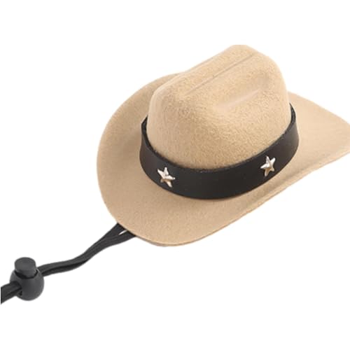Mini-Cowboy-Katzenhut, Haustierzubehör, fünfzackiger Stern-Dekoration, modischer Western-Stil für Katzen und kleine Hunde Mini-Cowboy-Katzenhut, Haustierzubehör, fünfzackiger Stern-Dekoration, modischer Western-Stil für Katzen und kleine Hunde von Chienc