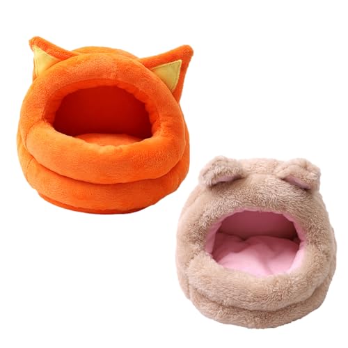 Niedliches Hamsterhaus – Indoor-Hamsterbetthaus mit komfortablem Nistplatz | Ideal für Hamster, Zuckergleiter, Meerschweinchen & andere Kleintiere | Leicht zu reinigen und zu pflegen | Hamsterhaus Niedliches Hamsterhaus – Indoor-Hamsterbetthaus mit komfortablem Nistplatz | Ideal für Hamster, Zuckergleiter, Meerschweinchen & andere Kleintiere | Leicht zu reinigen und zu pflegen | Hamsterhaus von Chienc