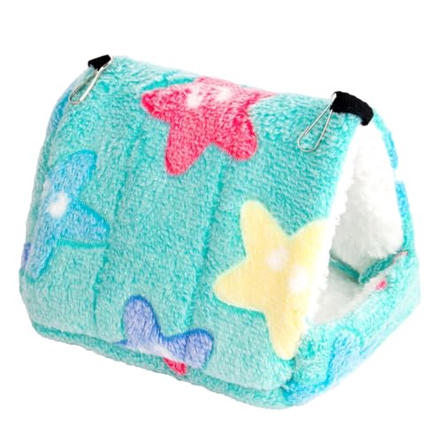 Vogelhaus, warmes Papageienversteck, Hängemattenhaus, bequeme Vogelhängematte, ideales Winternest für Hamster, Lovebirds und Wellensittiche, 2 Stück von Chienc