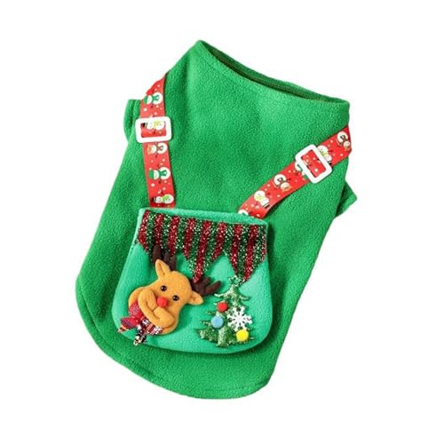 Weihnachtskleidung für Hunde und Katzen, Rentier-Taschen-Design, Festival-Pullover für Katzen und Hunde Weihnachtskleidung für Hunde und Katzen, Rentier-Taschen-Design, Festival-Pullover für Katzen und Hunde von Chienc