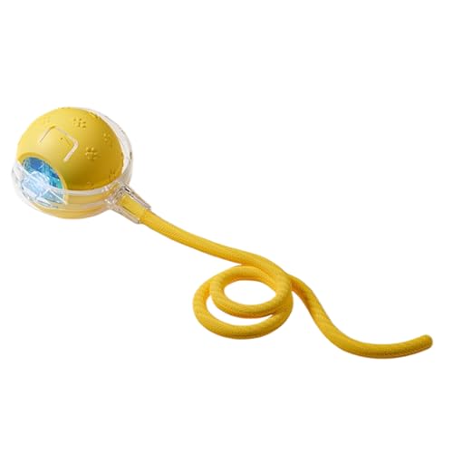 Zwitscherndes Katzenspielzeug - Selbstrollender Ball mit 3 Spielmodi | Automatische Bewegungsmelder-Unterhaltung für erwachsene Indoor-Katzen von Chienc