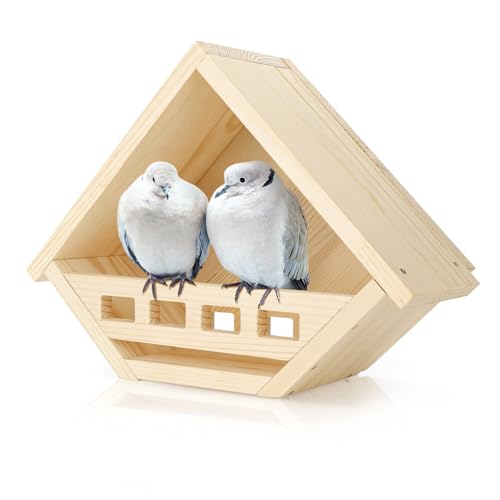 Tauben-Nistkasten aus Holz, Tauben-Vogelhaus, wasserdichte Vogelhäuser für draußen, Taubennest passt für kleine bis mittelgroße Vögel, sicheres Vogelzubehör im Hinterhof, Gartendekoration (Natur) Tauben-Nistkasten aus Holz, Tauben-Vogelhaus, wasserdichte Vogelhäuser für draußen, Taubennest passt für kleine bis mittelgroße Vögel, sicheres Vogelzubehör im Hinterhof, Gartendekoration (Natur) von Chihutown