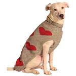 Chilly Dog Red Hearts Hundepullover, Größe XL von Chilly Dog