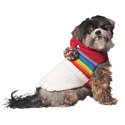 Chilly Dog Vintage Ski-Kapuzenpullover für Hunde, Größe M von Chilly Dog