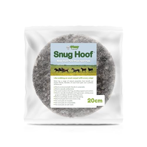 Chimney Sheep Snug Hufwollefilz, 2 Stück, 20 cm, Hufpolster für Hufstiefel von Chimney Sheep