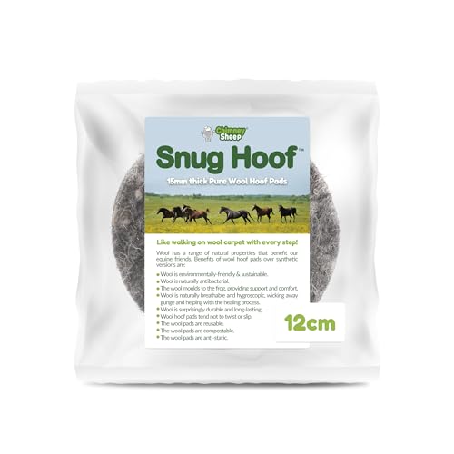Hufpolster aus reiner Wolle, 12 cm von Chimney Sheep