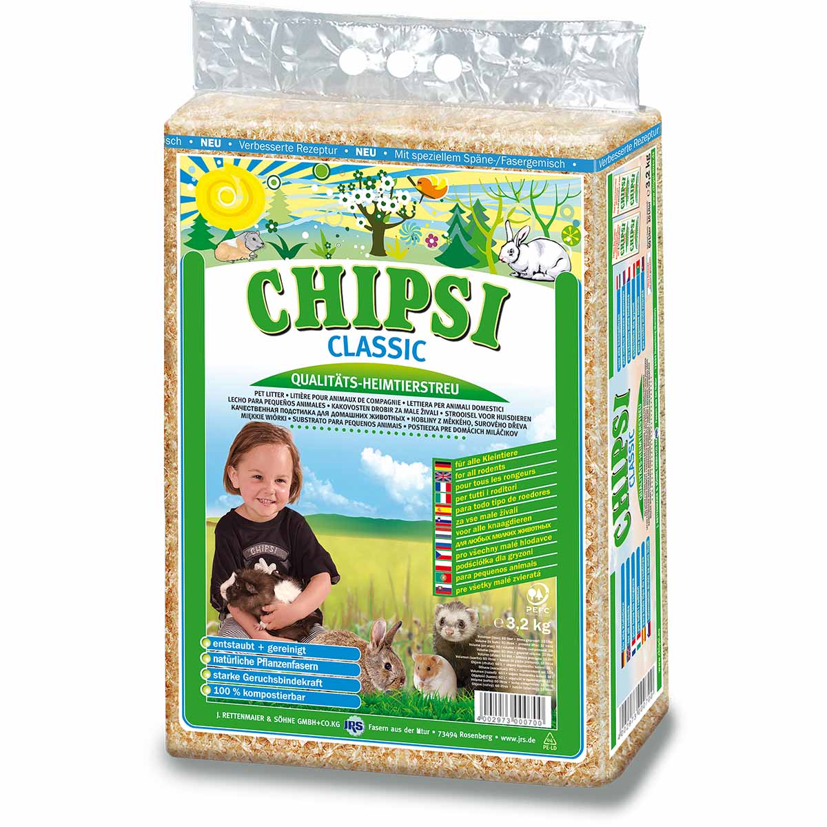 Chipsi Classic Heimtiereinstreu 60l Chipsi Classic Heimtiereinstreu 60l von Chipsi