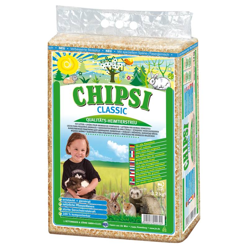 Chipsi Classic Heimtierstreu - 2 x 3,2 kg von Chipsi