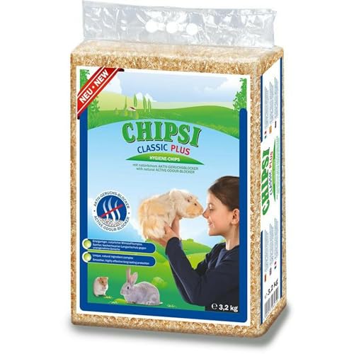 Chipsi Classic Plus Holzrasur für Kleintiere, 60 l (3,2 kg), 3 Stück von Chipsi