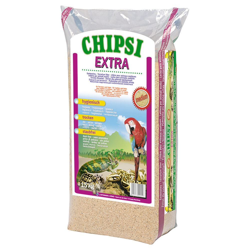 Chipsi Extra Buchenholzspäne - 15 kg, Medium-Körnung von Chipsi