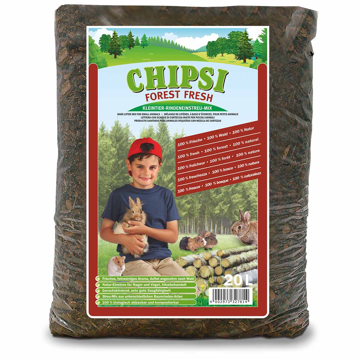 Chipsi Kleintiereinstreu Forest Fresh 20L Chipsi Kleintiereinstreu Forest Fresh 20L von Chipsi