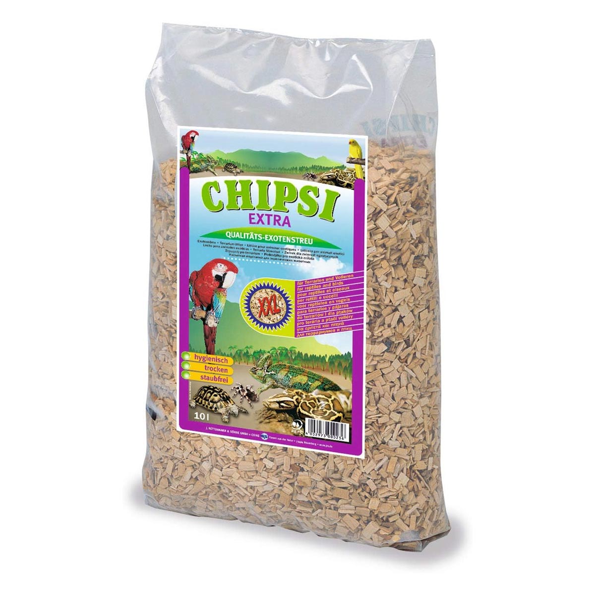 Chipsi Terrarien-Einstreu Extra XXL 4x10l von Chipsi