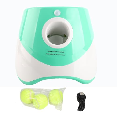 Chiyyak Hundeautomatischer Ball -Launcher mit DREI Modi, Wiederaufladbare Interaktive Hundespielzeugbälle für den Innenraum Im Freien von Chiyyak
